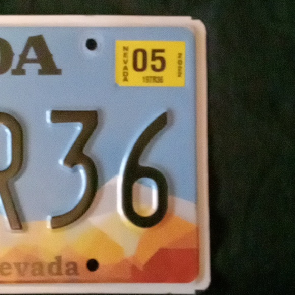 Las Vegas,NEVADA license plate.perfect condition. - Picture 4 of 5